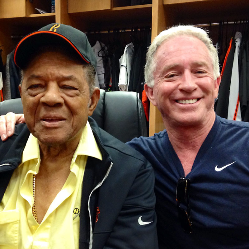 Mark Ibanez with Willie Mays