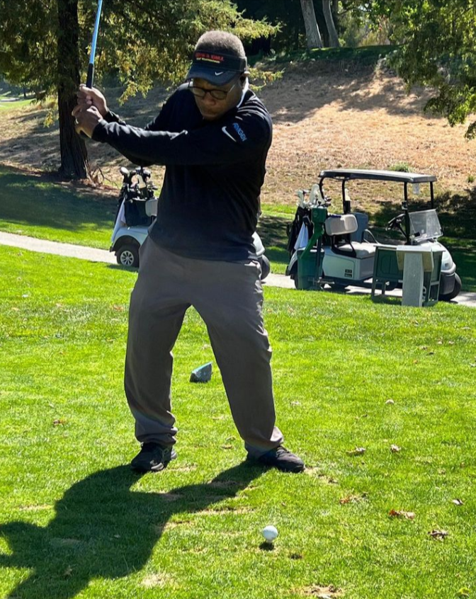 Vern Glenn Playing Golf